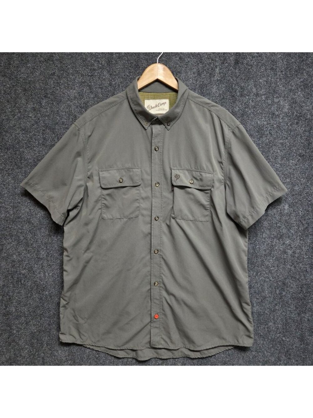 Duck Camp Shirt Mens 2XL Green SW100 Lightweight Vented Hunting SW100 Casual
